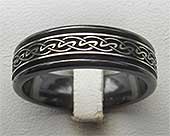 Mens designer Celtic ring